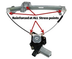 reinforced power window regulator